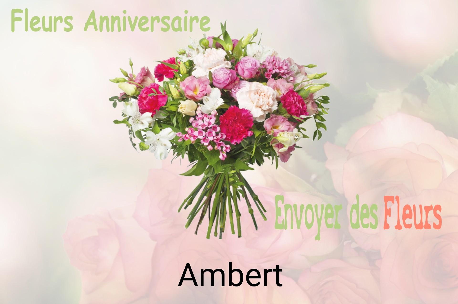 Bouquet de fleurs d’anniversaire livré à Ambert
