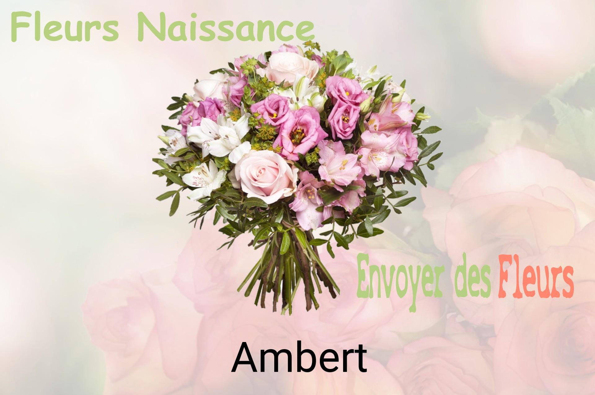 Bouquet de fleurs de naissance livré à Ambert